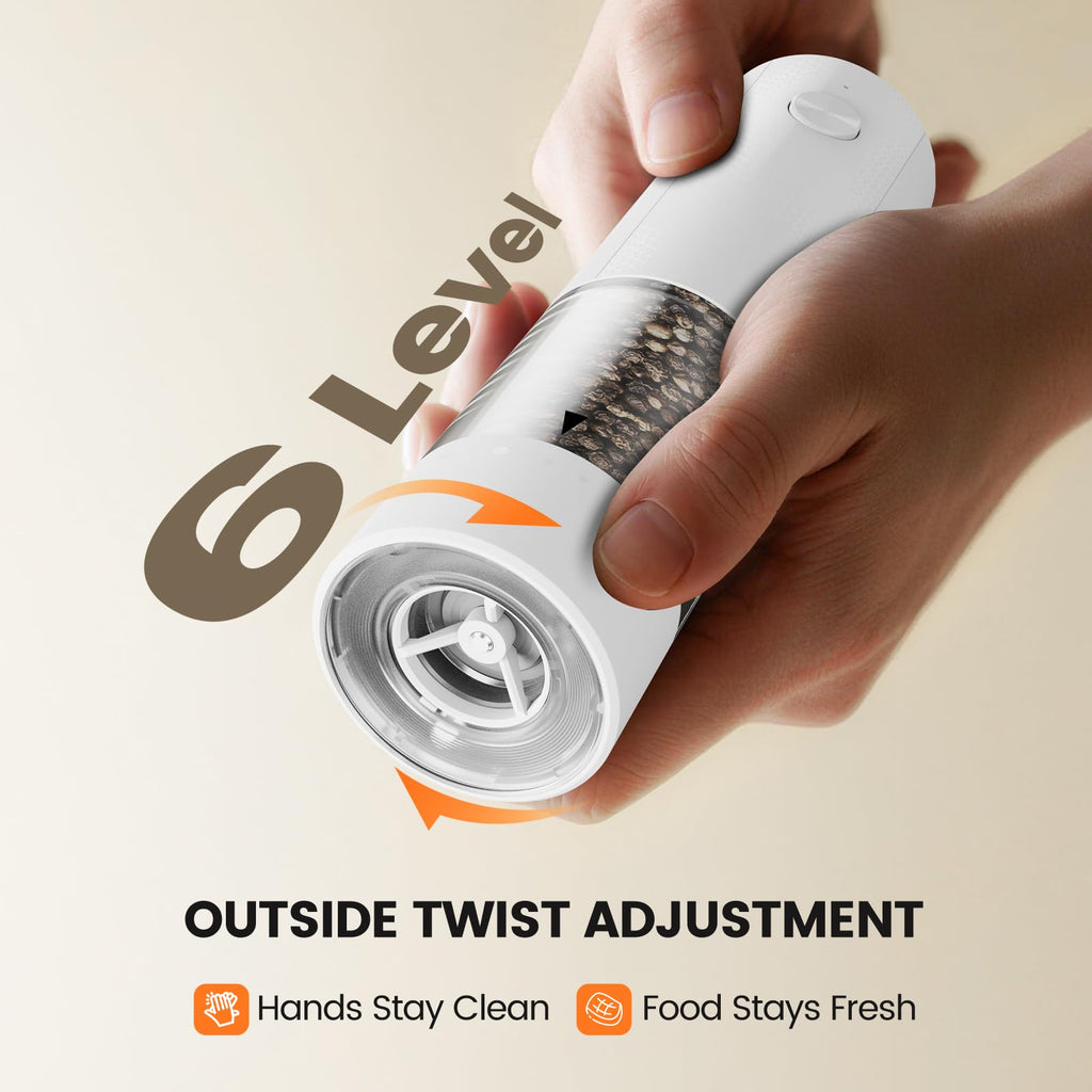 Electric Salt and Pepper Grinder Set