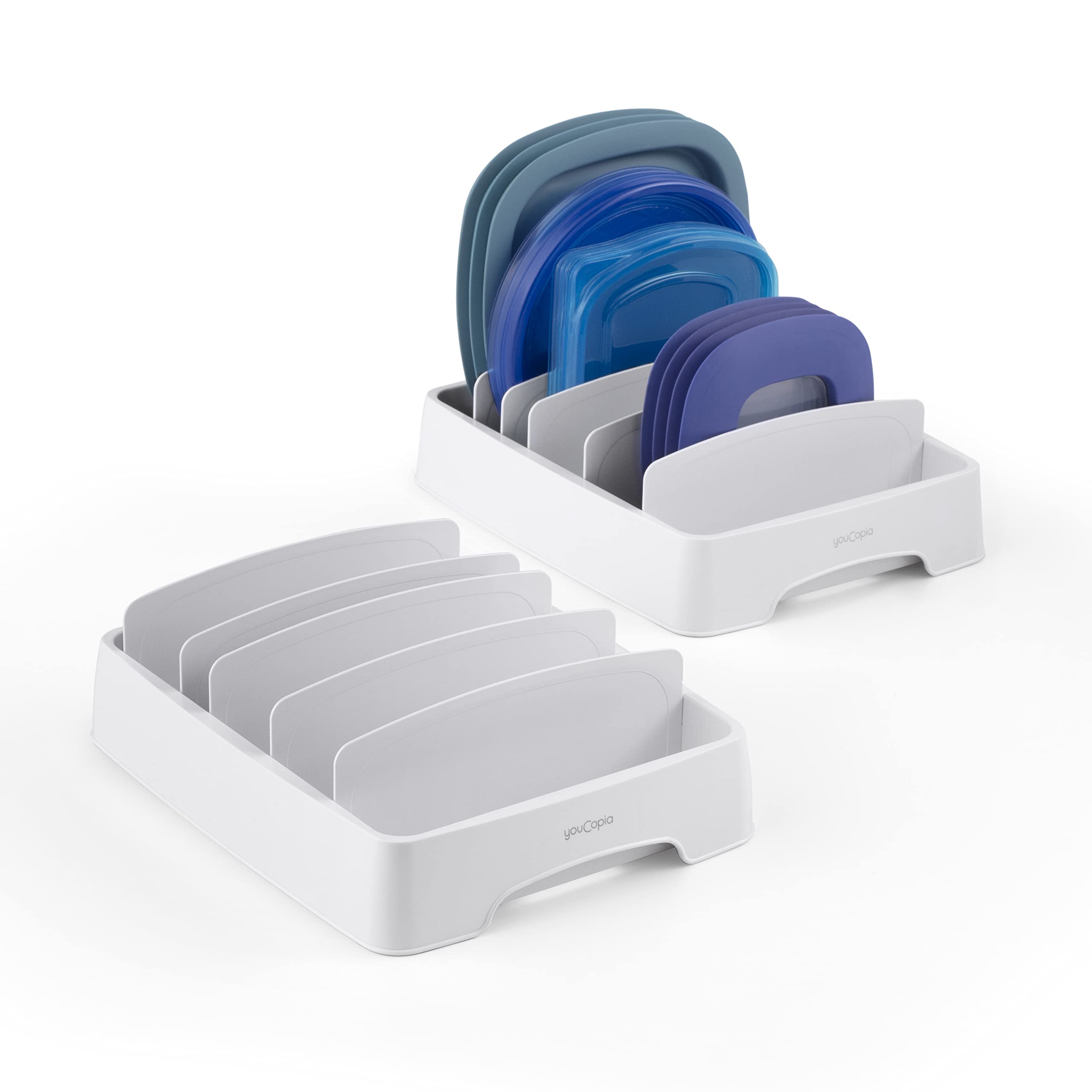 Food Container Lid Organizer for Kitchen Cabinet