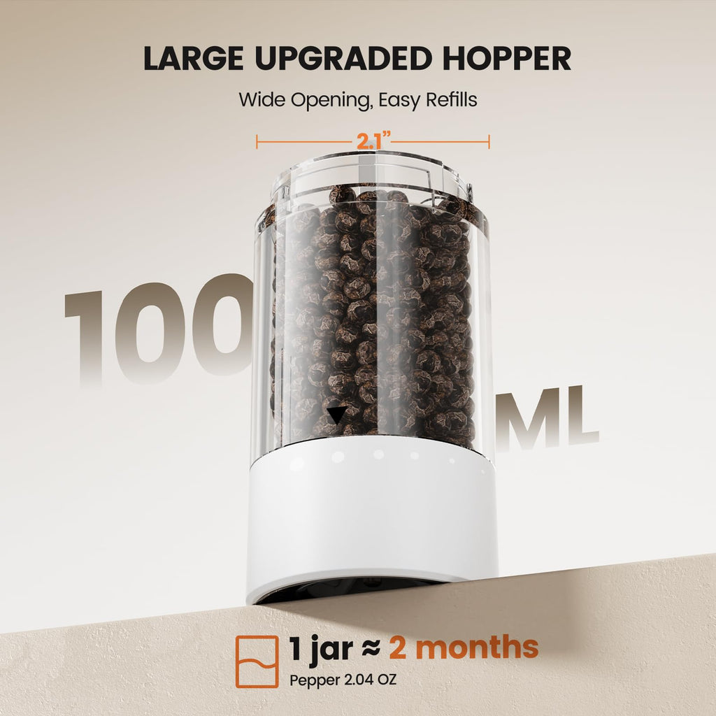 Electric Salt and Pepper Grinder Set