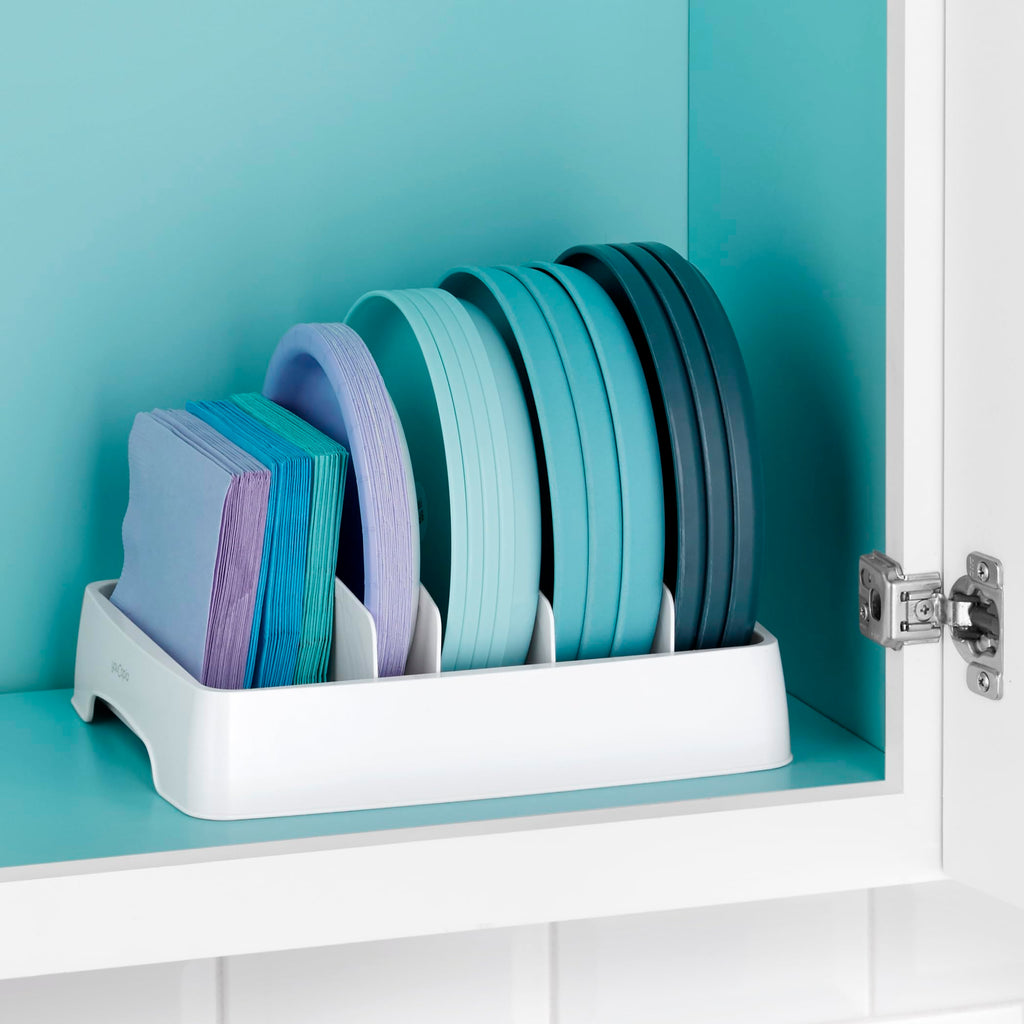 Food Container Lid Organizer for Kitchen Cabinet