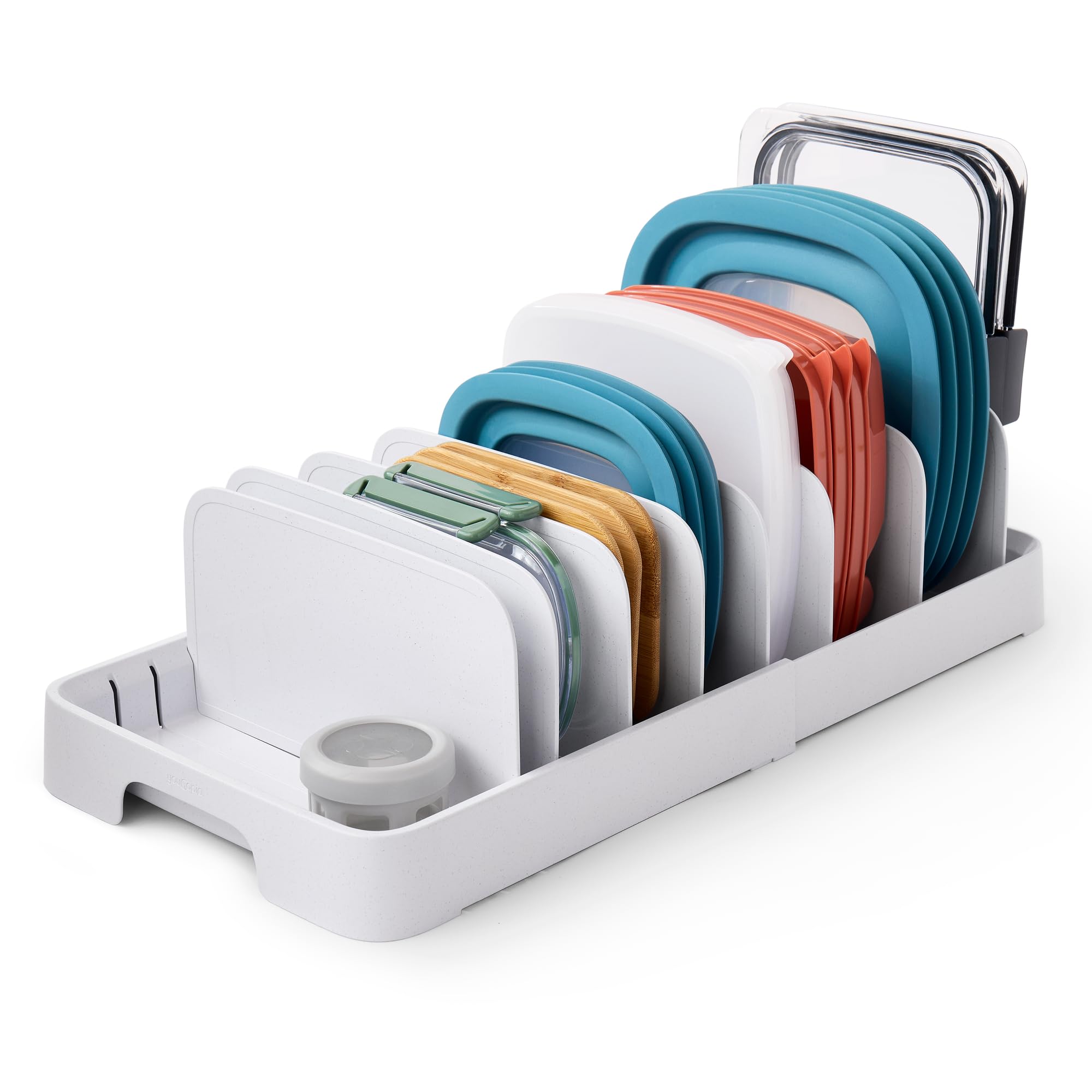 Food Container Lid Organizer for Kitchen Cabinet