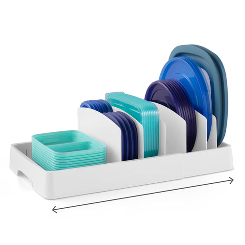 Food Container Lid Organizer for Kitchen Cabinet