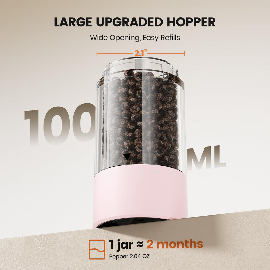 Electric Salt and Pepper Grinder Set