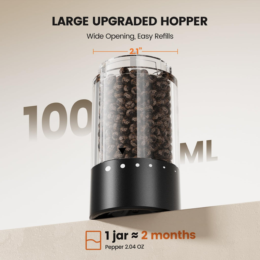 Electric Salt and Pepper Grinder Set