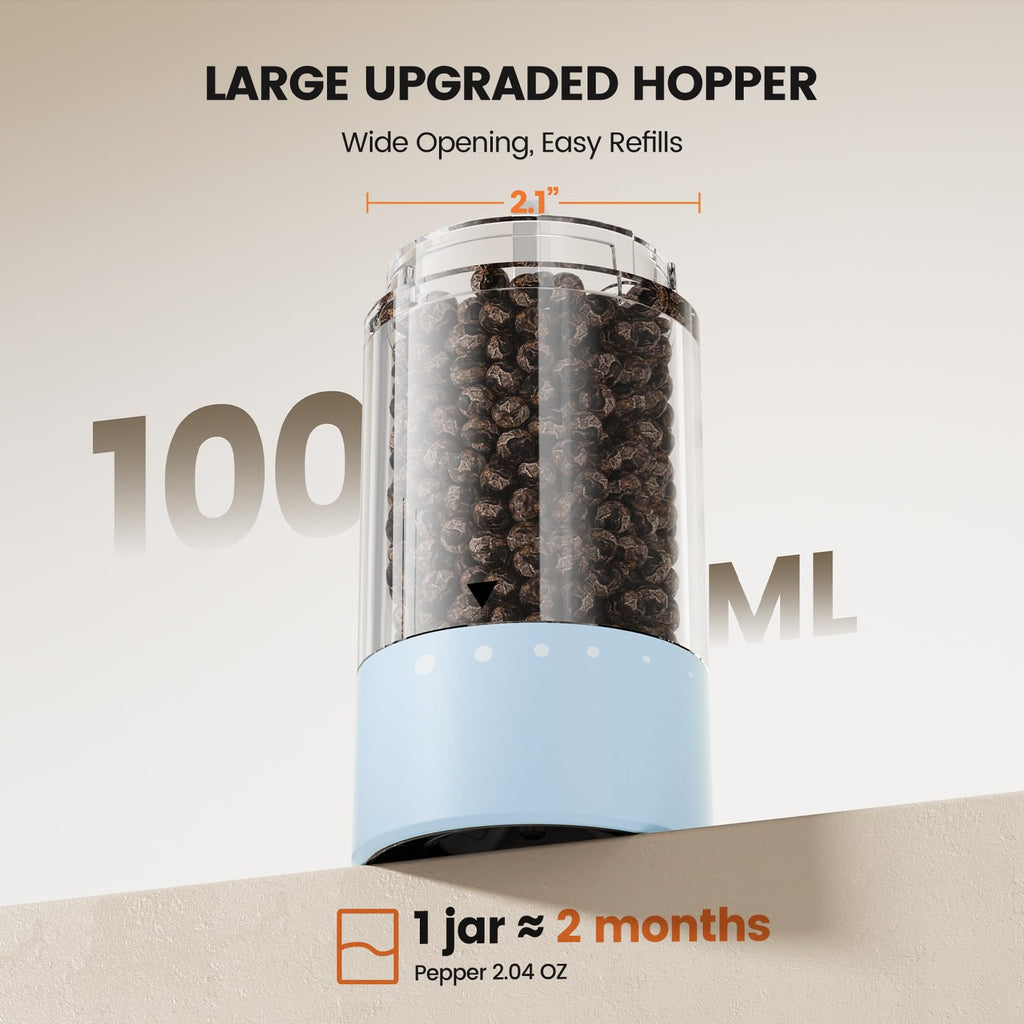Electric Salt and Pepper Grinder Set