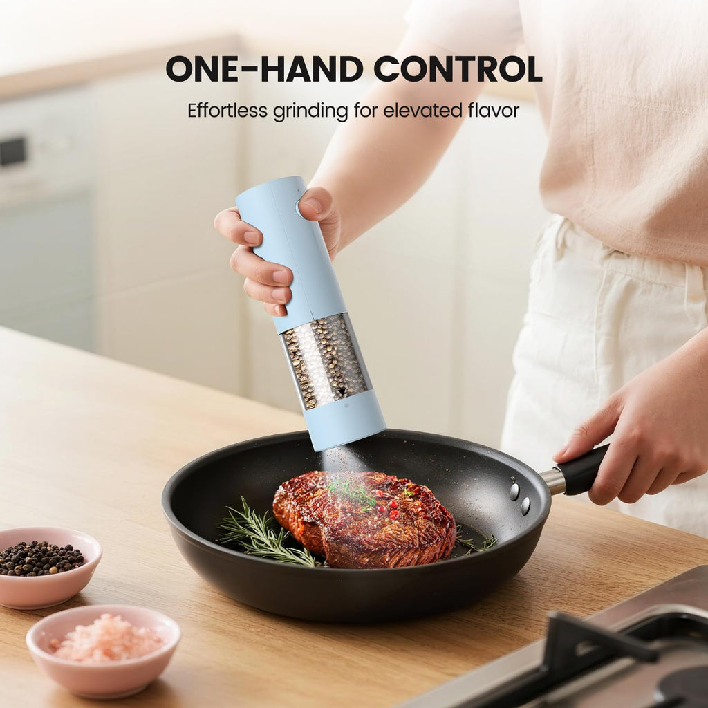 Electric Salt and Pepper Grinder Set