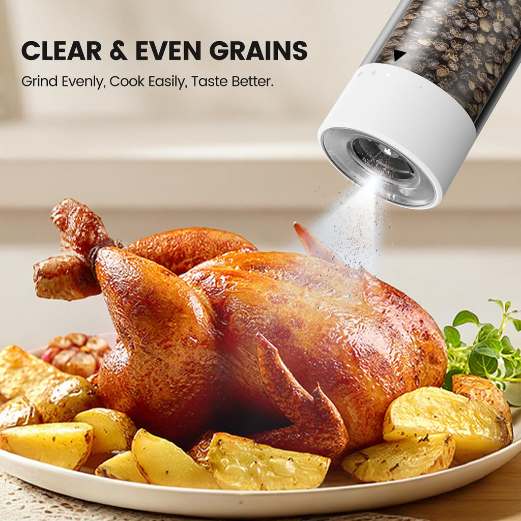 Electric Salt and Pepper Grinder Set