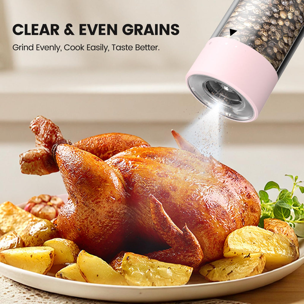 Electric Salt and Pepper Grinder Set