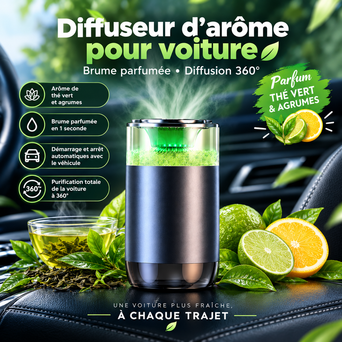 Diffuseur de Parfum Intelligent pour Voiture
