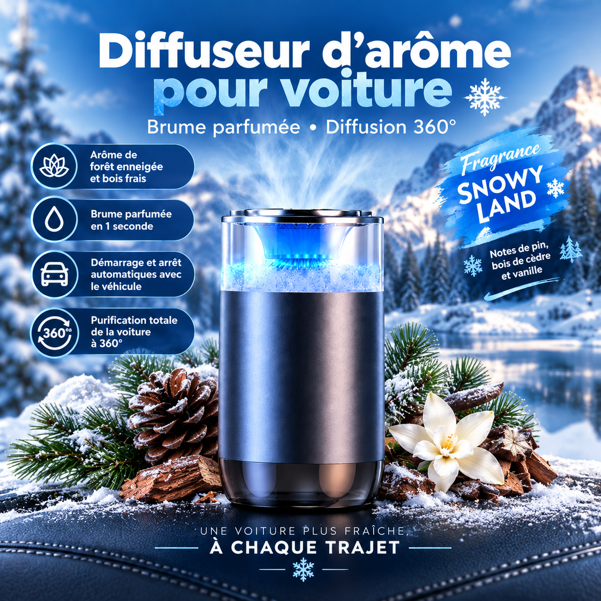 Diffuseur de Parfum Intelligent pour Voiture
