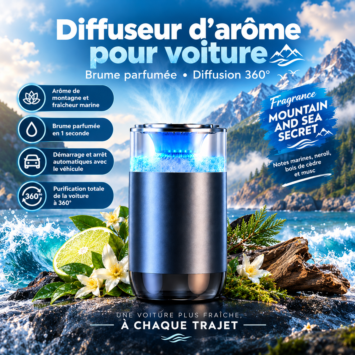 Diffuseur de Parfum Intelligent pour Voiture
