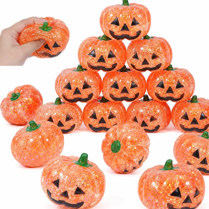 Squishy Citrouille d'Halloween Géante Pailletée