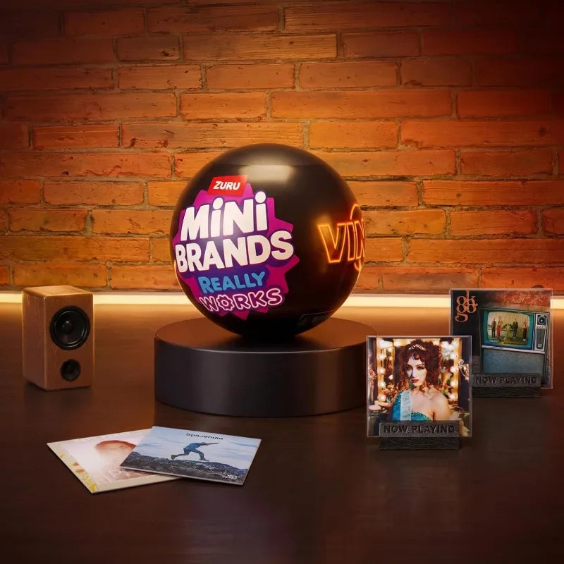 Mini Brands Really Works – Boîte surprise mystère, mini-vinyles jouables, cadeau collector pour mélomanes