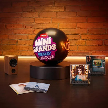 Mini Brands Really Works – Boîte surprise mystère, mini-vinyles jouables, cadeau collector pour mélomanes