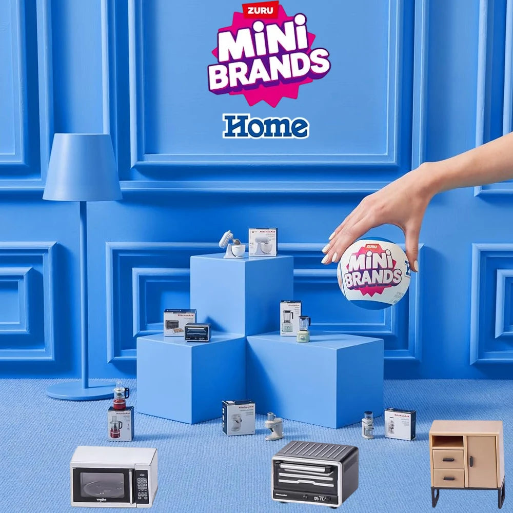 Zuru Mini Brands Toys – 5 Surprise, jouets miniatures mystère, thème Maison (Home), boîte surprise à collectionner
