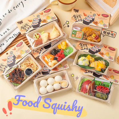 Squishy Nourriture Taba – Poulet Frit, Sushi, Dumpling & Mochi