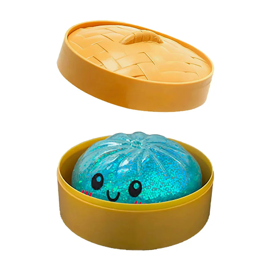 Squishy Dumpling Pailleté avec Boîte