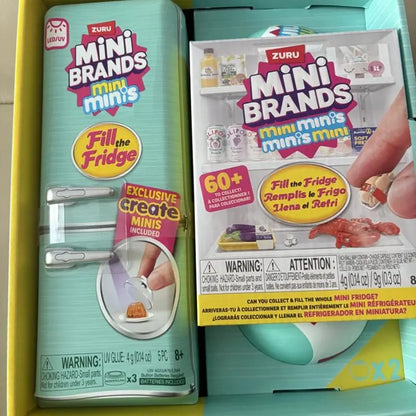 Mini Brands® Fill The Fridge – Coffret Mini Réfrigérateur & Boîte Mystère à Collectionner