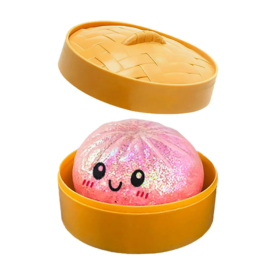Squishy Dumpling Pailleté avec Boîte