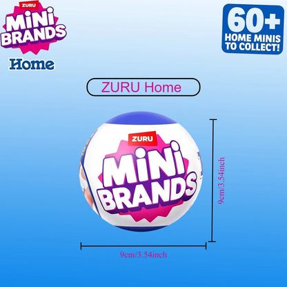 Zuru Mini Brands Toys – 5 Surprise, jouets miniatures mystère, thème Maison (Home), boîte surprise à collectionner