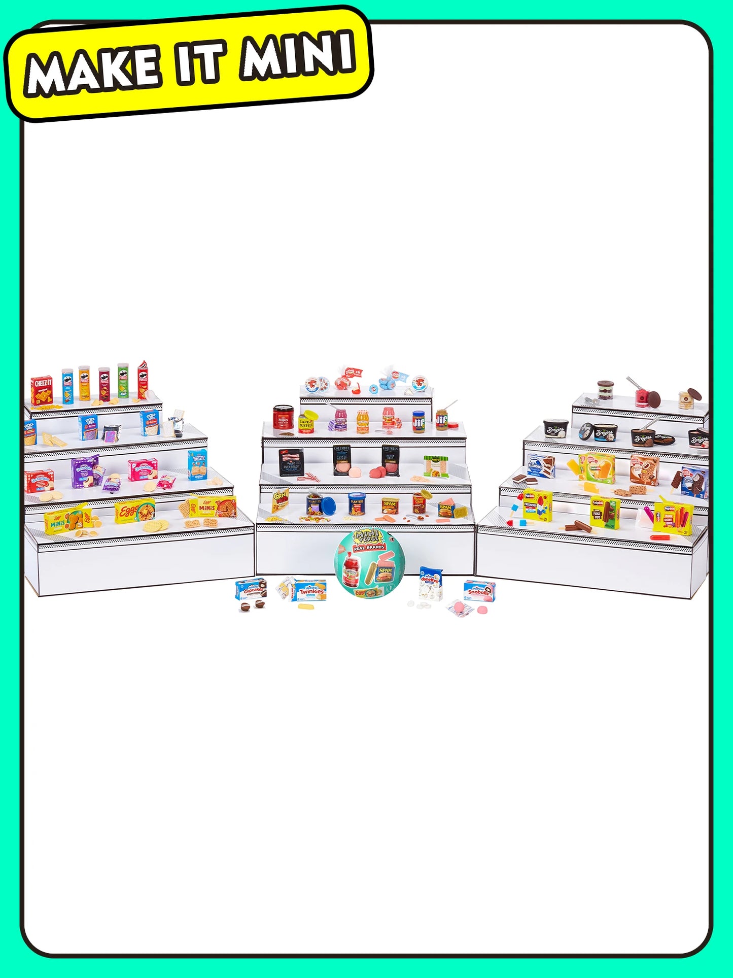 Mini Verse Real Brands – Jouet miniature surprise DIY, répliques hyper-réalistes de marques populaires