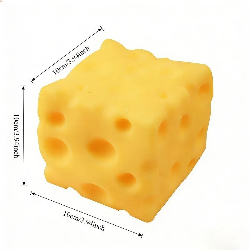 Gros Squishy Fromage Géant – Jumbo Anti-Stress Malléable à Rebond Lent