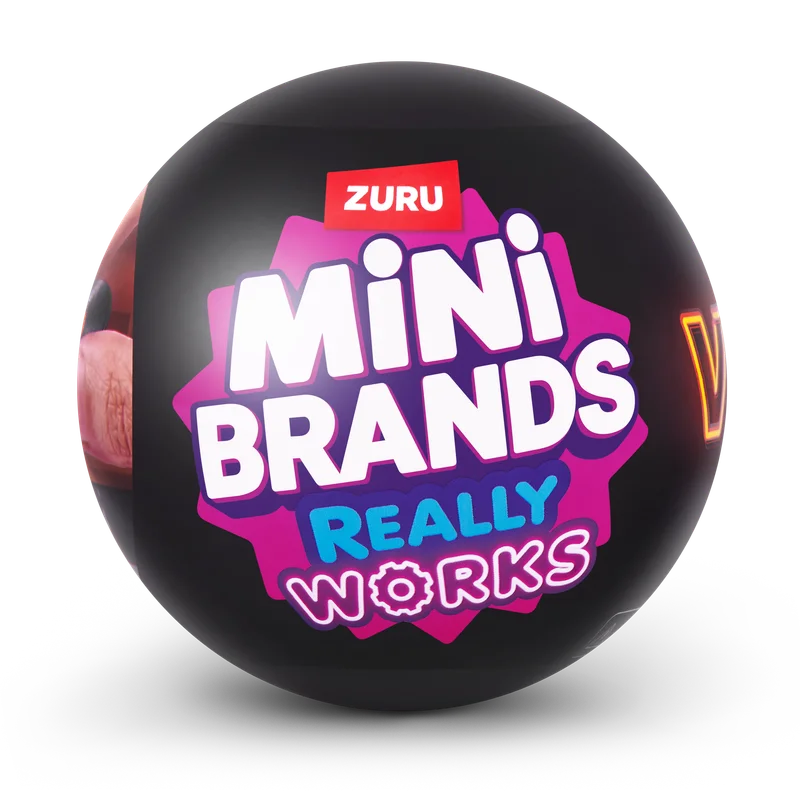 Mini Brands Really Works – Boîte surprise mystère, mini-vinyles jouables, cadeau collector pour mélomanes