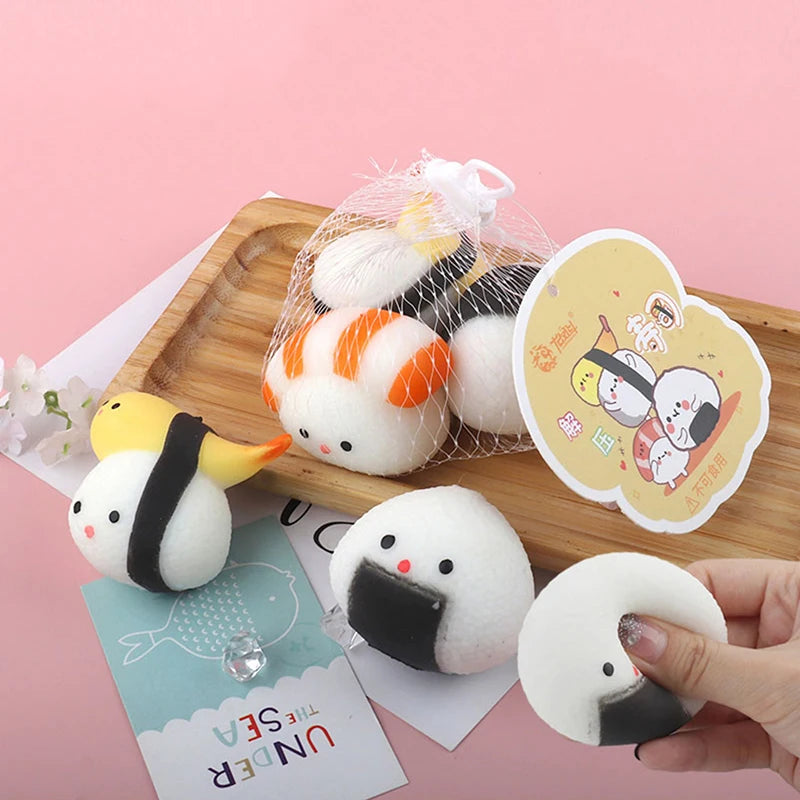 Squishy Nourriture Taba – Poulet Frit, Sushi, Dumpling & Mochi