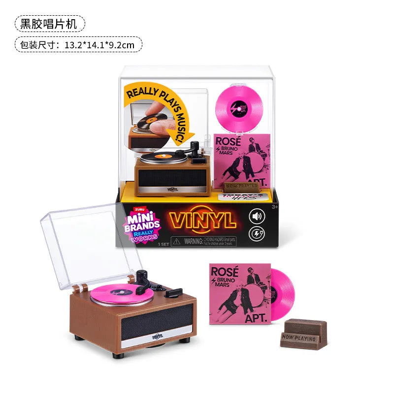 Mini Brands Really Works – Boîte surprise mystère, mini-vinyles jouables, cadeau collector pour mélomanes