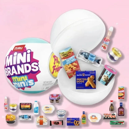 Zuru Mini Brands Fill The Fridge – Mini Minis blindbox, jouets miniatures surprise à collectionner