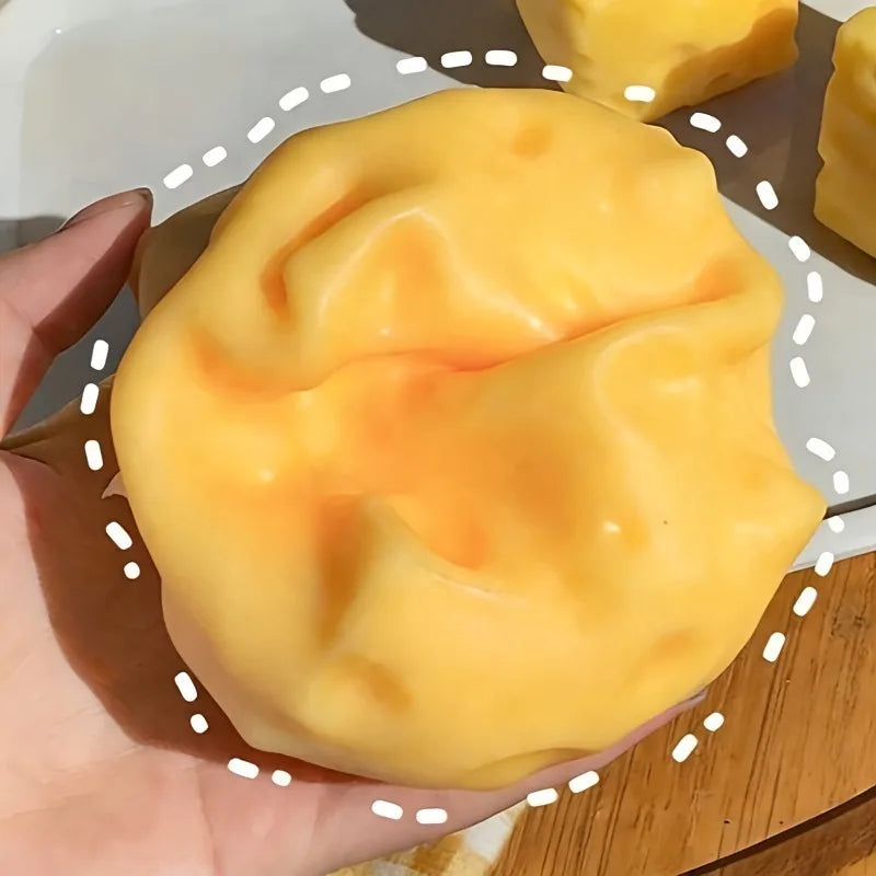Gros Squishy Fromage Géant – Jumbo Anti-Stress Malléable à Rebond Lent