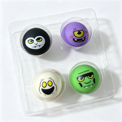 Needoh Spooky Squishkins Mini — Pack de 4 Balles Monstres d'Halloween