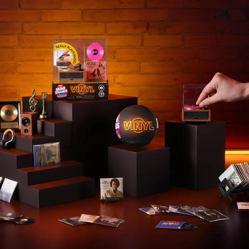 Mini Brands Really Works – Boîte surprise mystère, mini-vinyles jouables, cadeau collector pour mélomanes