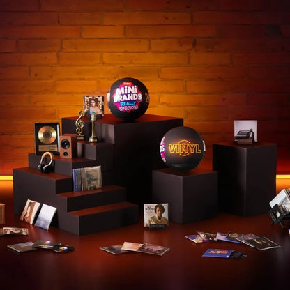 Mini Brands Really Works – Boîte surprise mystère, mini-vinyles jouables, cadeau collector pour mélomanes