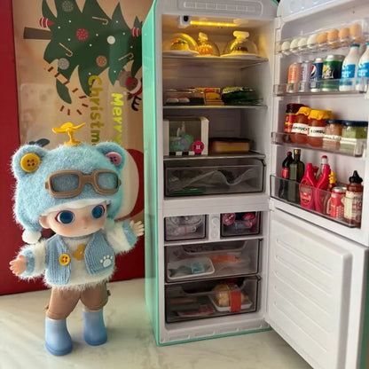 Mini Brands® Fill The Fridge – Coffret Mini Réfrigérateur & Boîte Mystère à Collectionner