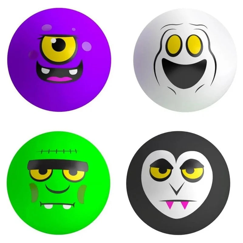 Needoh Spooky Squishkins Mini — Pack de 4 Balles Monstres d'Halloween