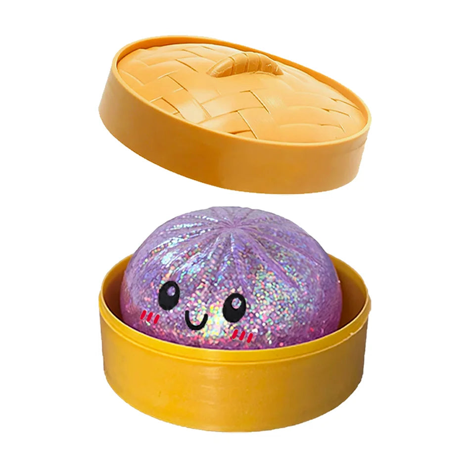 Squishy Dumpling Pailleté avec Boîte