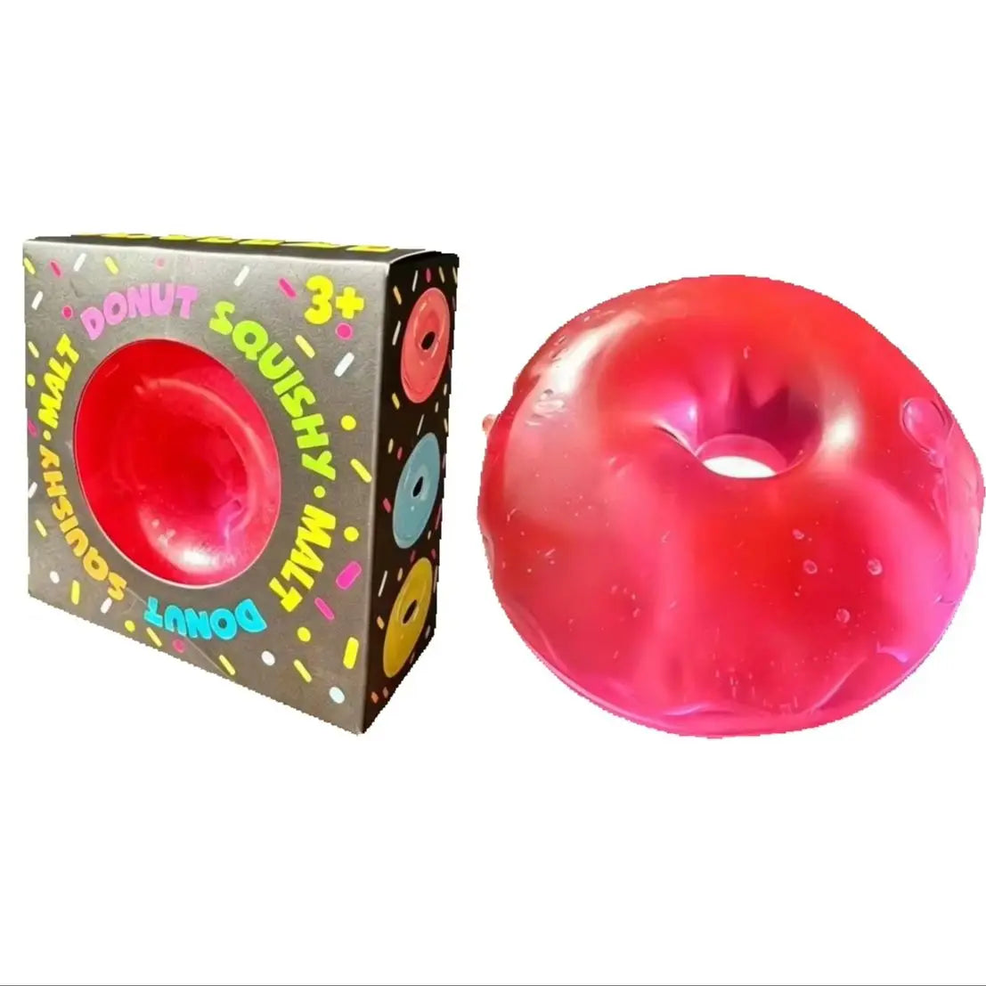 Squishy donut rose ultra doux à effet slow rise pour soulager le stress.