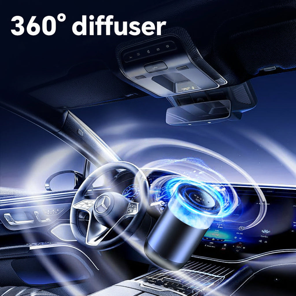 Diffuseur d'aromathérapie Nuvexer pour voiture avec technologie de brume à 360 degrés pour un parfum naturel